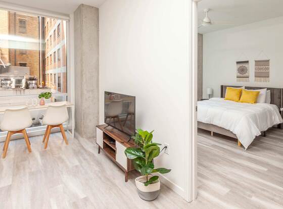 FRONTDESK The Blonde Apts Downtown Cincinnati allows check-in for 18 year-old guests