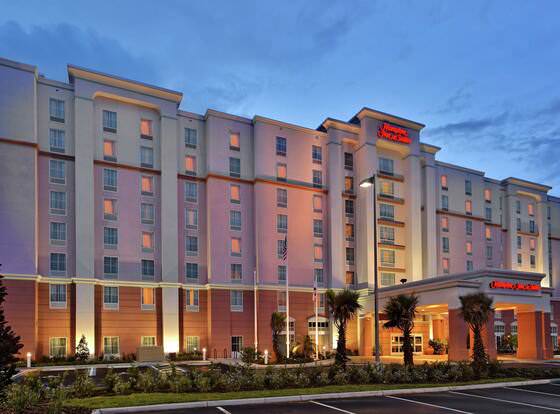 Hampton Inn & Suites Orlando Airport @ Gateway Village allows check-in for 18 year-old guests