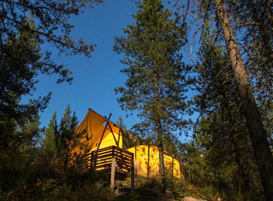 Under Canvas Glacier allows check-in for 18 year-old guests