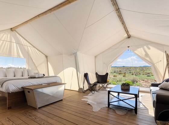 Under Canvas Grand Canyon allows check-in for 18 year-old guests